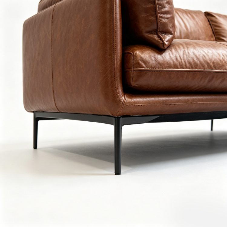 High Quality Leather Office Sofa Set-Modern Design for Home Office High Density Sponge High-End Comfort detail 3