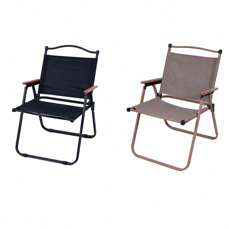 Adjustable Kermit Iron Wood Fold Breathable Portable Chair Patio Park Camping Travel Wholesale Custom Outdoor Leisure Seat Gears detail 2