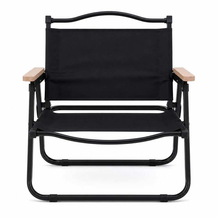 Adjustable Kermit Iron Wood Fold Breathable Portable Chair Patio Park Camping Travel Wholesale Custom Outdoor Leisure Seat Gears detail 3