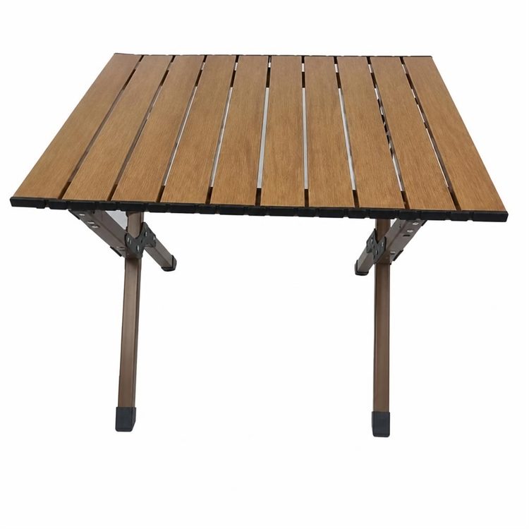 Space Saving Portable Thickened Carbon Steel Folding Roll Top Table Outdoor Camping Beach Picnic Supplies detail 1