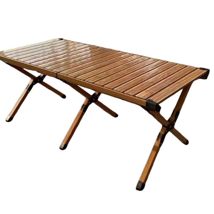 Space Saving Portable Thickened Carbon Steel Folding Roll Top Table Outdoor Camping Beach Picnic Supplies detail 3