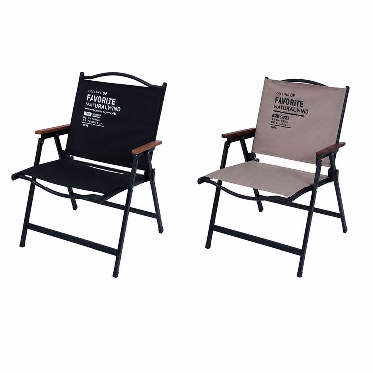 Portable Carbon Steel Wood Design Chair Oxford Fabric Heavy Duty Glamping Patio Garden Picnic Camping Fishing Factory Wholesale detail 1