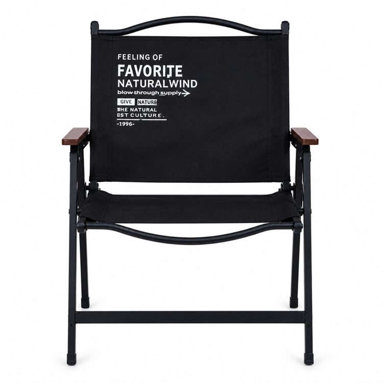 Portable Carbon Steel Wood Design Chair Oxford Fabric Heavy Duty Glamping Patio Garden Picnic Camping Fishing Factory Wholesale detail 2