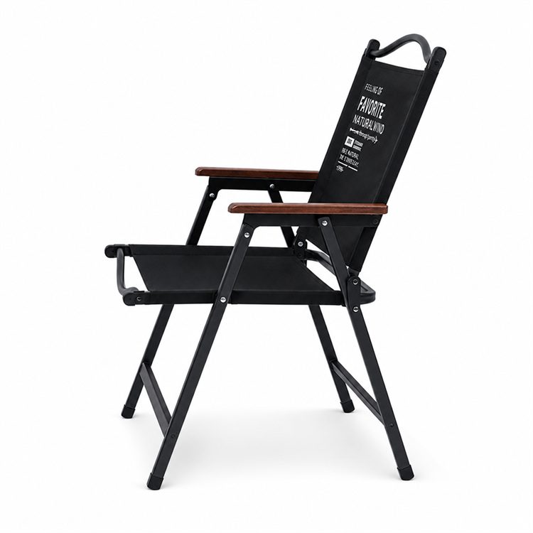 Portable Carbon Steel Wood Design Chair Oxford Fabric Heavy Duty Glamping Patio Garden Picnic Camping Fishing Factory Wholesale detail 3