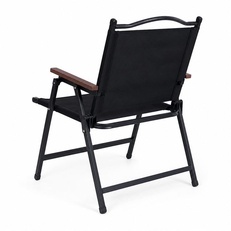 Portable Carbon Steel Wood Design Chair Oxford Fabric Heavy Duty Glamping Patio Garden Picnic Camping Fishing Factory Wholesale detail 4