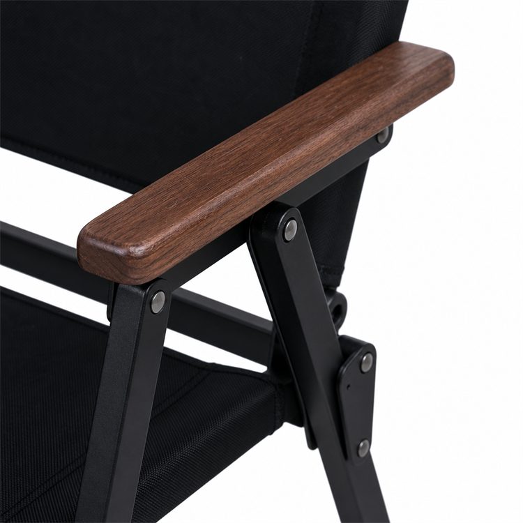 Portable Carbon Steel Wood Design Chair Oxford Fabric Heavy Duty Glamping Patio Garden Picnic Camping Fishing Factory Wholesale detail 5