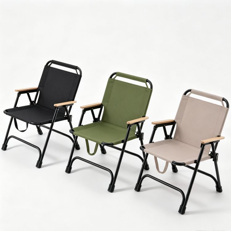 Custom 600D Oxford Modern Iron Portable Hiking Travel Picnic Kermit Armchair Outdoor Furniture Fishing Beach Folding Camping detail 1