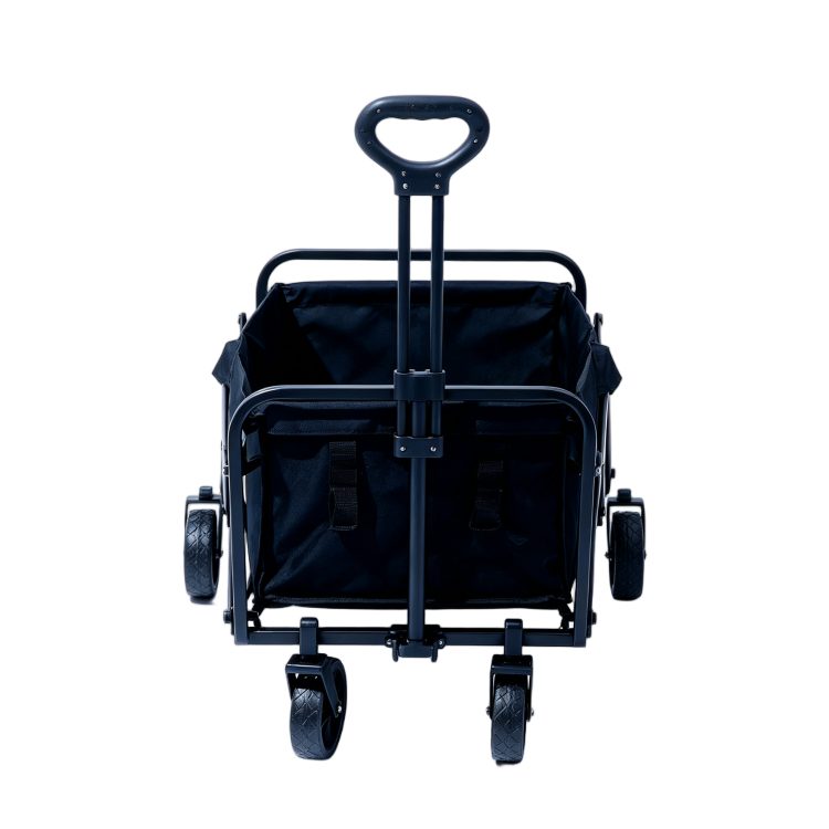 Compact Folding Camping Wagon 5 Inch Fold Flat Four Wheel Utility Cart Portable Outdoor for Beach Shopping detail 4