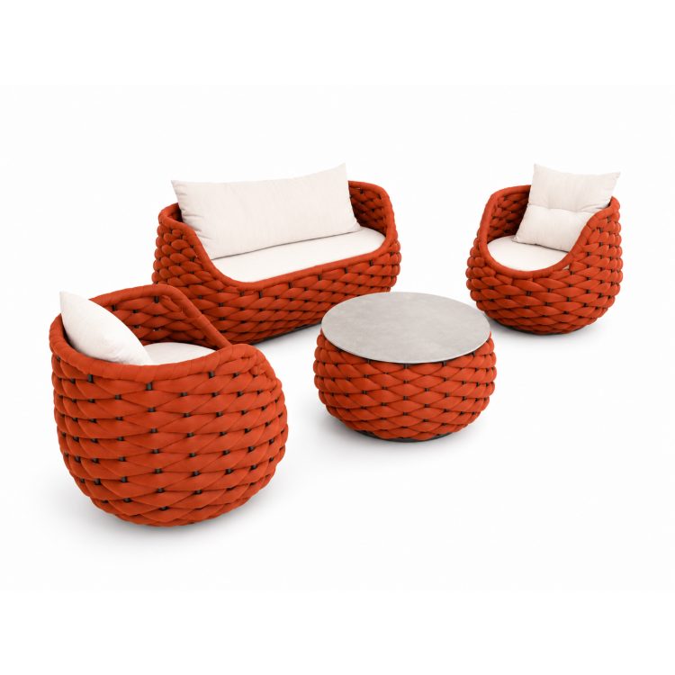 Favourite Woven Rope Outdoor Sofa Set Garden Furniture Rope Patio Furniture Outdoor Furniture Set Rope Sofa detail 4