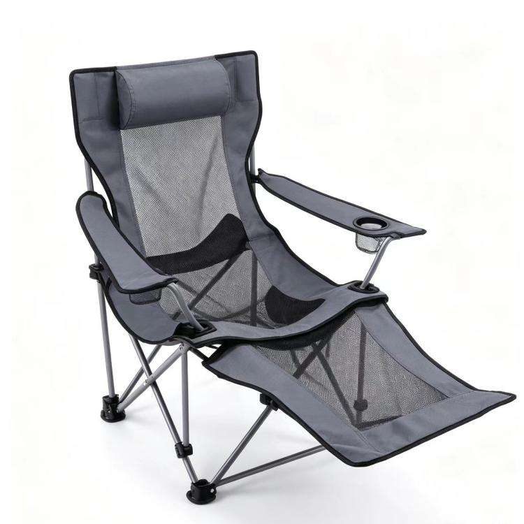 Modern Portable Folding Beach Chair Iron Frame Heavy Duty Oxford Fabric for Outdoor Camping Picnic Garden Beach Use detail 2