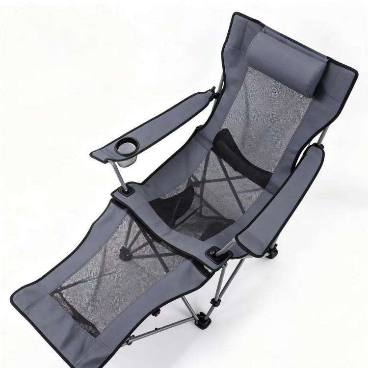 Modern Portable Folding Beach Chair Iron Frame Heavy Duty Oxford Fabric for Outdoor Camping Picnic Garden Beach Use detail 5