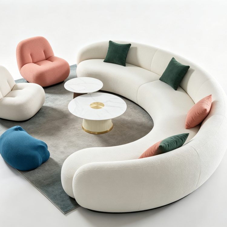 Modern Comfortable Design Hotel Villa Office Waiting Room Home Office Luxury Sofa detail 1