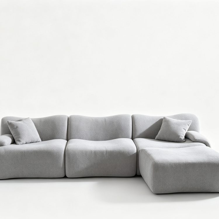 Modern Fabric Memory Foam Sofa in a Box Compressed Luxury Couch for Airbnb detail 1