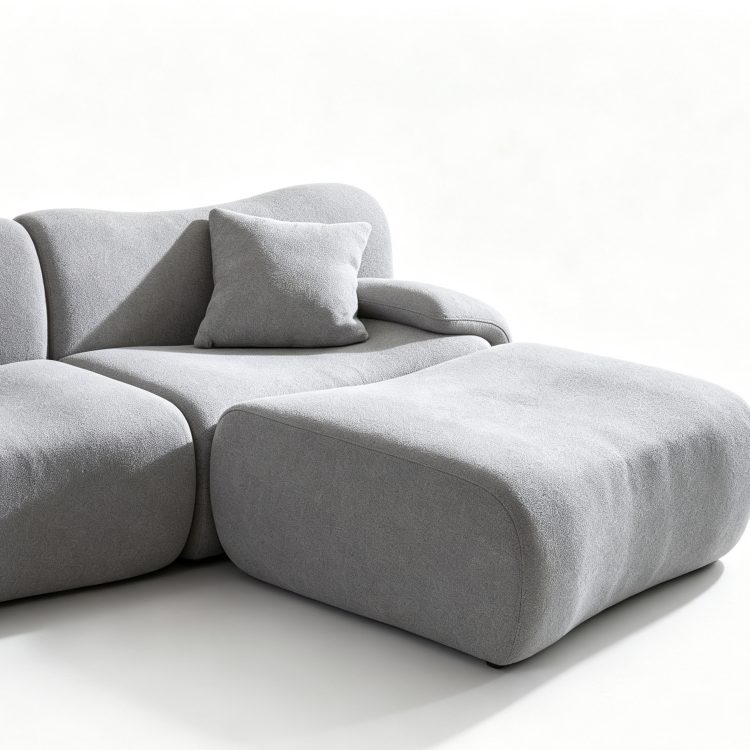 Modern Fabric Memory Foam Sofa in a Box Compressed Luxury Couch for Airbnb detail 3