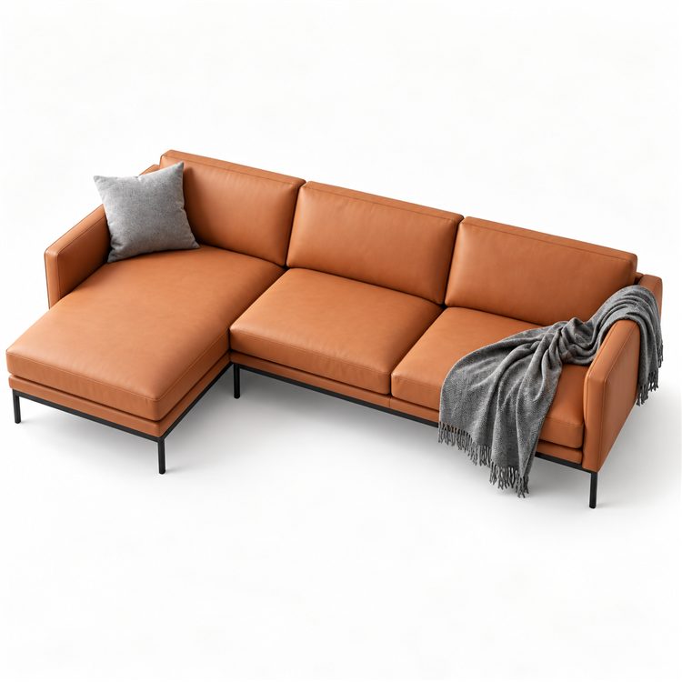 High Quality Modern Muebles De Oficina Leather Executive Office Sofa Set PU Material Living Room Sofas Visitor Sectional Sofa detail 5