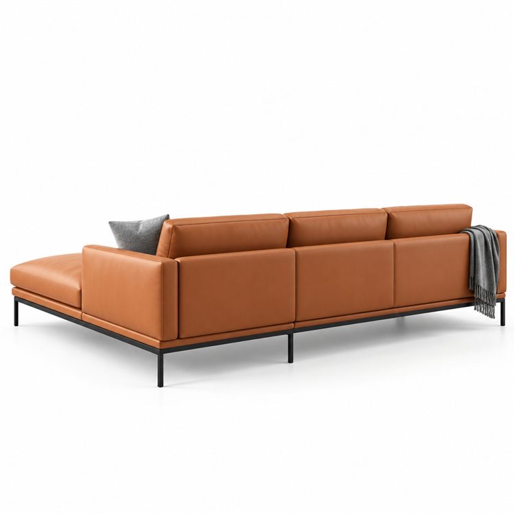 High Quality Modern Muebles De Oficina Leather Executive Office Sofa Set PU Material Living Room Sofas Visitor Sectional Sofa detail 6