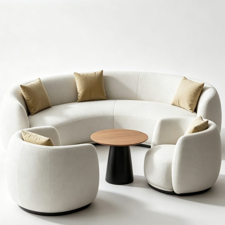 Light Luxury Internet Celebrity Style Soft Wrapped Sponge Sectional Sofa Set High Resilience Comfort Modular Apartment Living detail 2