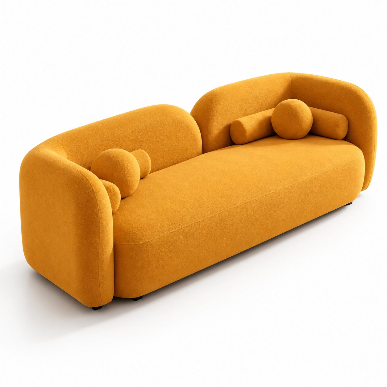 Mid- Convertible Modular 2-Person Sectional Sofa Bed Set Dual-Purpose One Seat Fabric Cushion Back Compressed Sponge detail 5