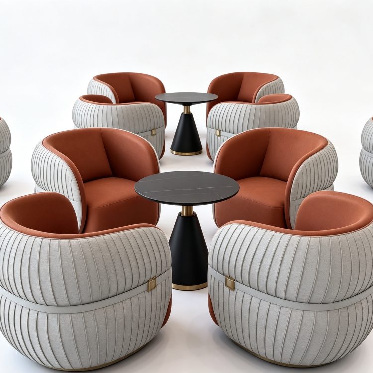 Negotiation Sofa Table and Chair Hotel Reception Light Luxury High-end Beauty Salon Rest Area Leisure Reception Combination detail 1