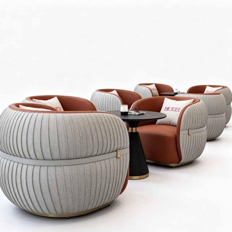 Negotiation Sofa Table and Chair Hotel Reception Light Luxury High-end Beauty Salon Rest Area Leisure Reception Combination detail 4