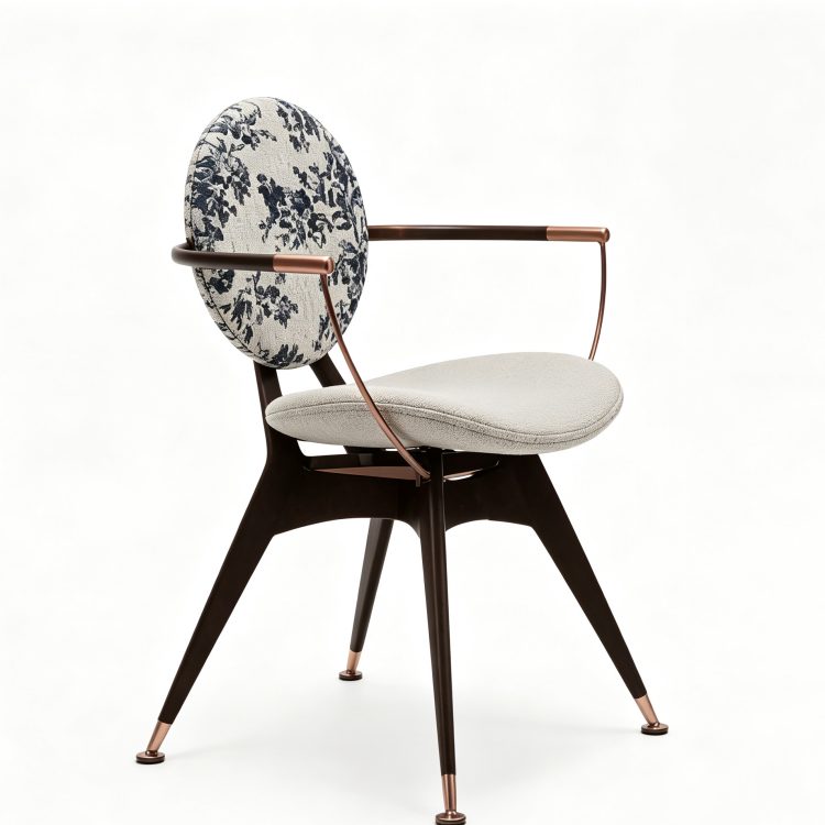 Modern Leisure Chair-Wood Frame-Microfiber Leather-Living Room Setting Board detail 1