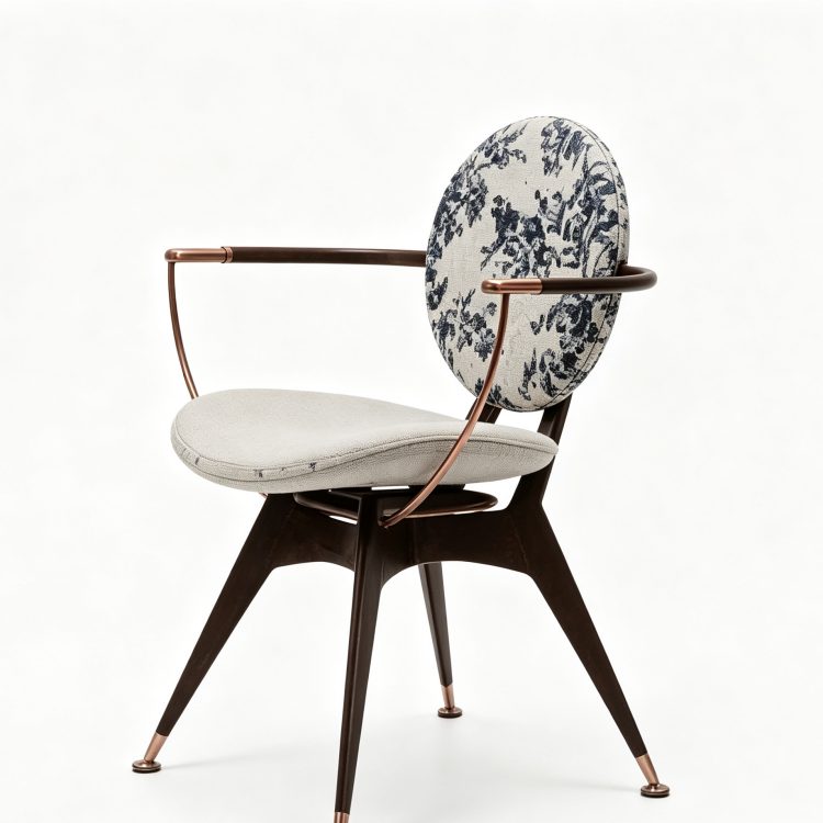 Modern Leisure Chair-Wood Frame-Microfiber Leather-Living Room Setting Board detail 2