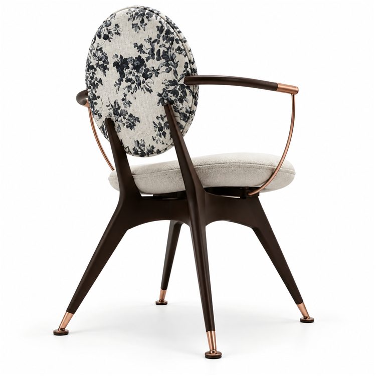 Modern Leisure Chair-Wood Frame-Microfiber Leather-Living Room Setting Board detail 3