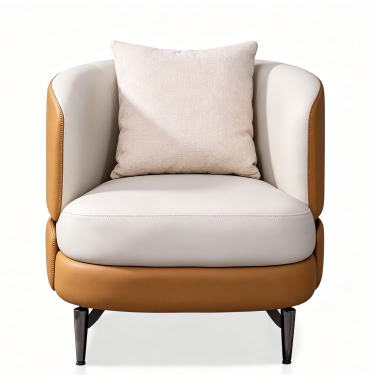 Simple High Back Single Sofa Chair Study Nap Lazy Chair Business Negotiation Single Lounge Sofa detail 1