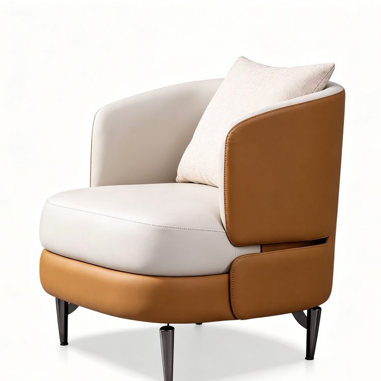 Simple High Back Single Sofa Chair Study Nap Lazy Chair Business Negotiation Single Lounge Sofa detail 3