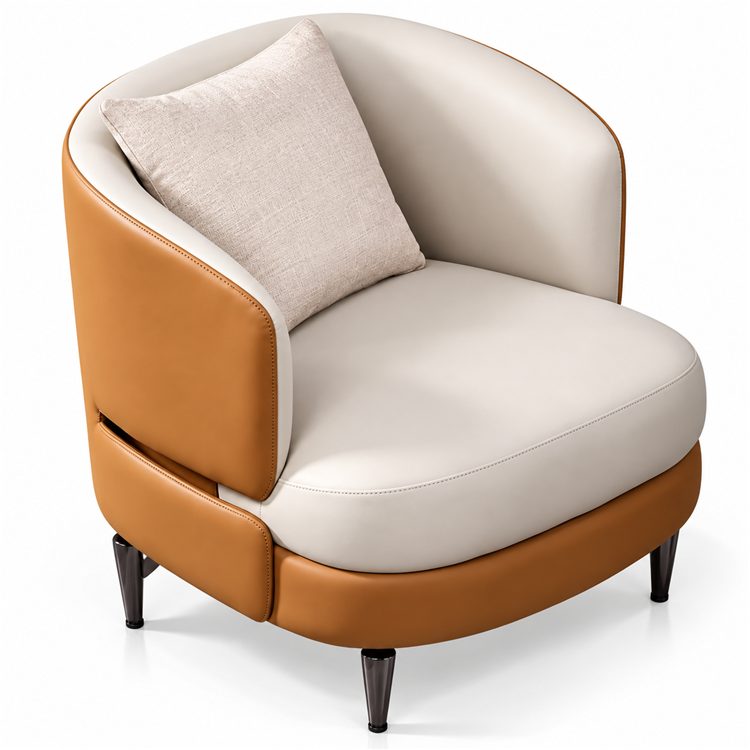 Simple High Back Single Sofa Chair Study Nap Lazy Chair Business Negotiation Single Lounge Sofa detail 4
