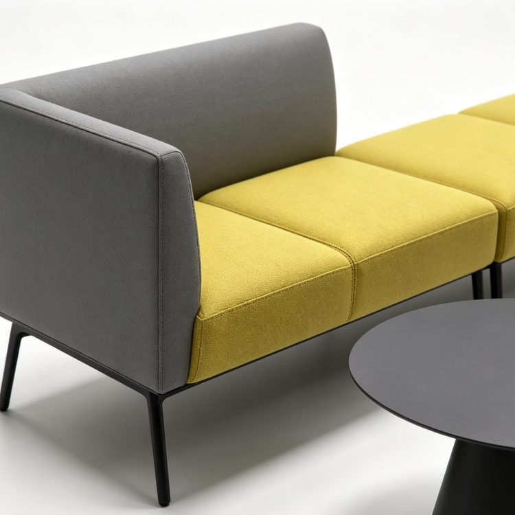 Modern VIP Room Public Waiting Area Leisure Sofa Office Reception Sofa Furniture Set detail 4