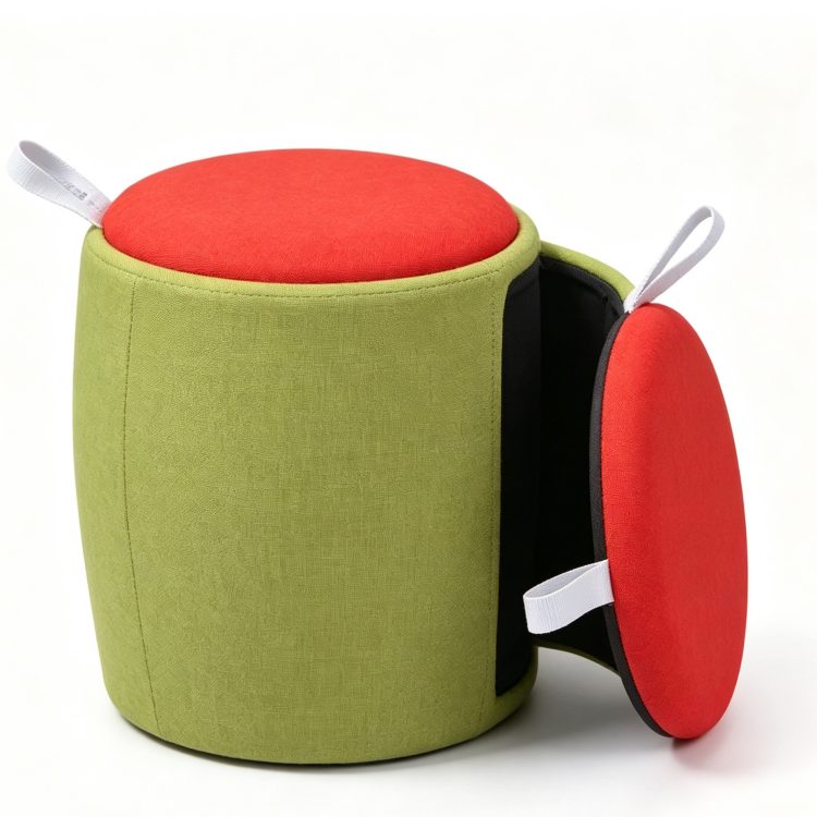 Modern Convertible Fabric Ottoman Stool Leisure Chair for Office Hospital Hotel School Use Multi-Functional Storage Furniture detail 4