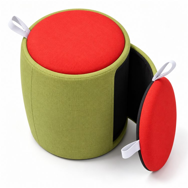 Modern Convertible Fabric Ottoman Stool Leisure Chair for Office Hospital Hotel School Use Multi-Functional Storage Furniture detail 6