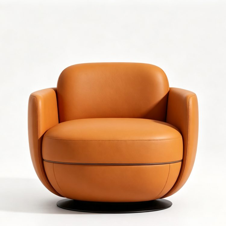 A Lightweight, Plush Velvet 360-degree Rotating Single Sofa Chair, Suitable for Use in Hotels, Offices, and Apartments. detail 1