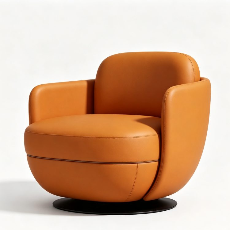 A Lightweight, Plush Velvet 360-degree Rotating Single Sofa Chair, Suitable for Use in Hotels, Offices, and Apartments. detail 2