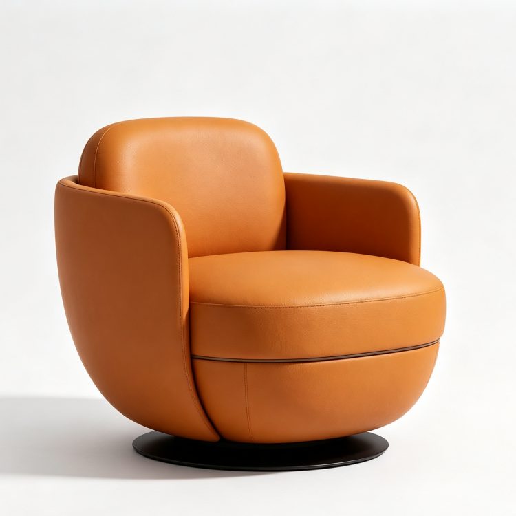 A Lightweight, Plush Velvet 360-degree Rotating Single Sofa Chair, Suitable for Use in Hotels, Offices, and Apartments. detail 3