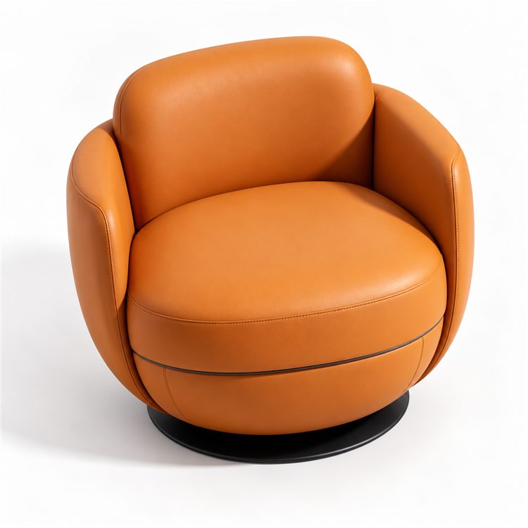 A Lightweight, Plush Velvet 360-degree Rotating Single Sofa Chair, Suitable for Use in Hotels, Offices, and Apartments. detail 5