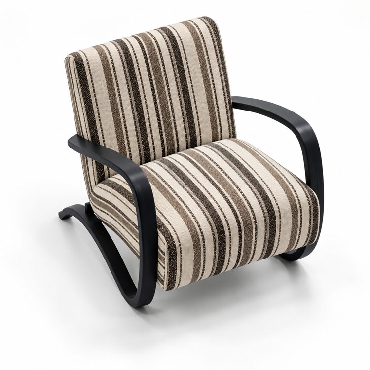 Wholesale Solid Wood Living Room Sofa Chair Cushion Seat and Back Recliner Wooden Leisure Accent Chair for Home Reading Nook detail 5
