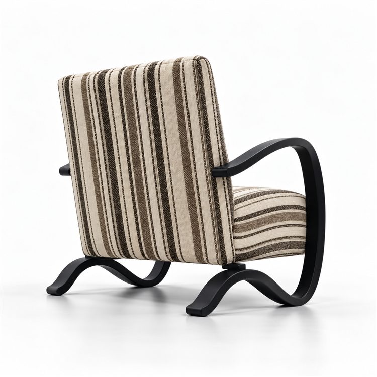 Wholesale Solid Wood Living Room Sofa Chair Cushion Seat and Back Recliner Wooden Leisure Accent Chair for Home Reading Nook detail 6
