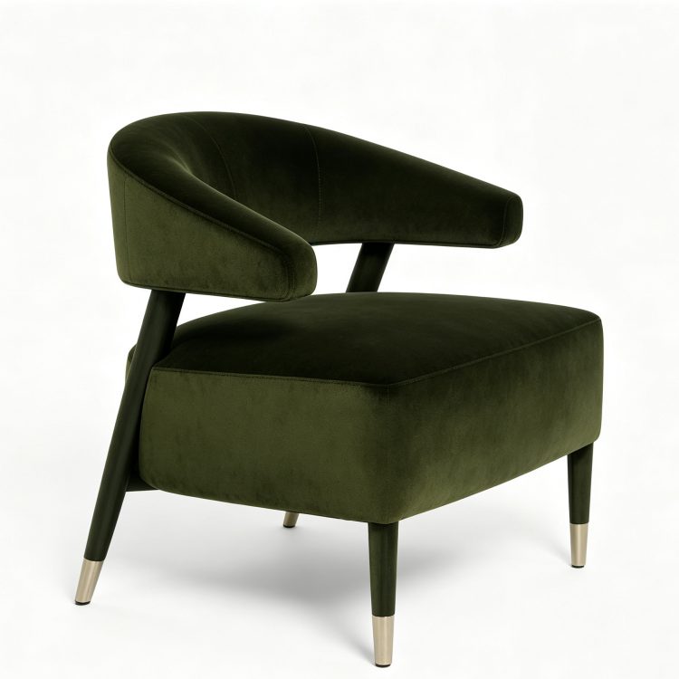 Modern Luxury Gold Metal Frame Armchair Soft Fabric Home Furniture for Living Room Bedroom Office Leisure Lounge detail 2