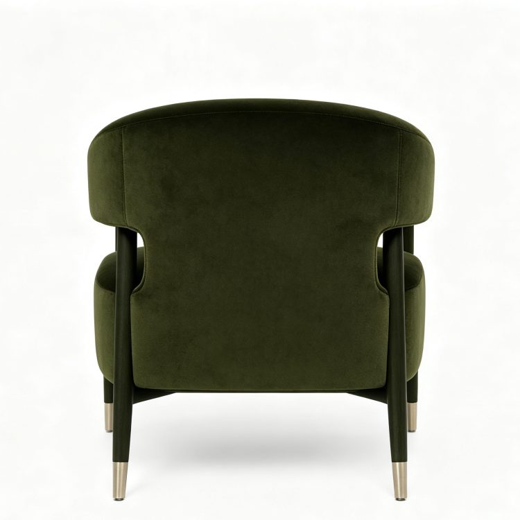 Modern Luxury Gold Metal Frame Armchair Soft Fabric Home Furniture for Living Room Bedroom Office Leisure Lounge detail 3