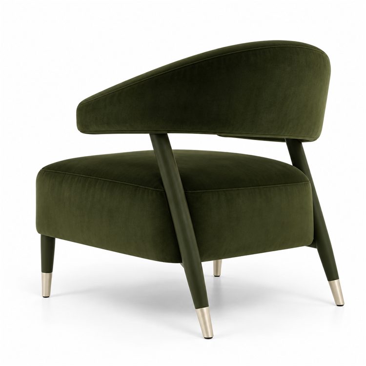 Modern Luxury Gold Metal Frame Armchair Soft Fabric Home Furniture for Living Room Bedroom Office Leisure Lounge detail 5