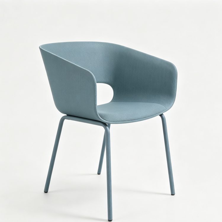 Wholesale Modern Minimalist Plastic Frame Reception Visitor Chair, Comfortable Leisure Office Chair for Office Waiting Area detail 3