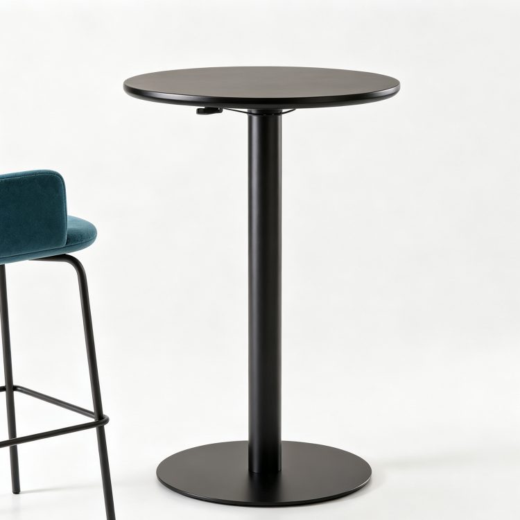 Rooftop Balcony Pub Furniture Bar Set Round Tall Tables and Bar Stools detail 4