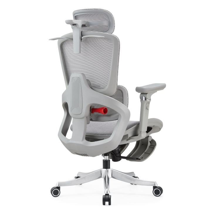 Commercial Executive Mesh Chair 5D Armrest Swivel Recliner Adjustable Tilt Lock With Footrest detail 5