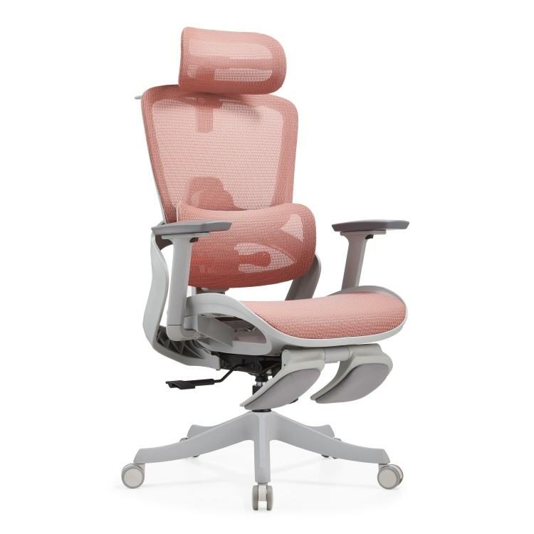 Modern Design High Back Mesh Adjustable Working Ergonomic Mesh Office Chair with 2D Headrest detail 3