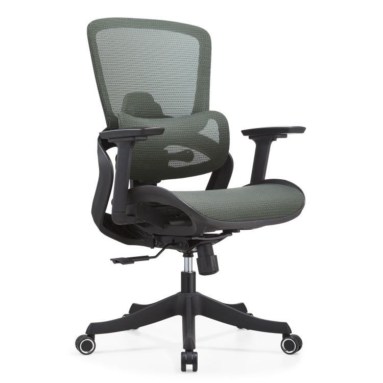 Ergonomic High Back Office Chair Comfortable Mesh Footrest Customized Base Adjustable Height Modern Design Home Office Foam PU detail 1