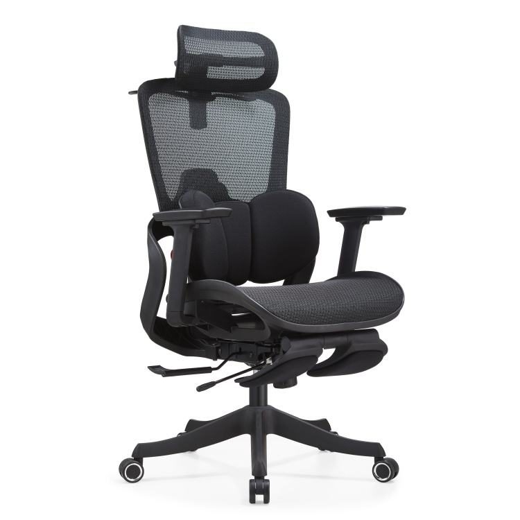 Hot Sale Designer Ergonomic Home Swivel Executive Chair Office 3D Function Armrest Mesh Chair With Footrest Gaming Chair detail 1