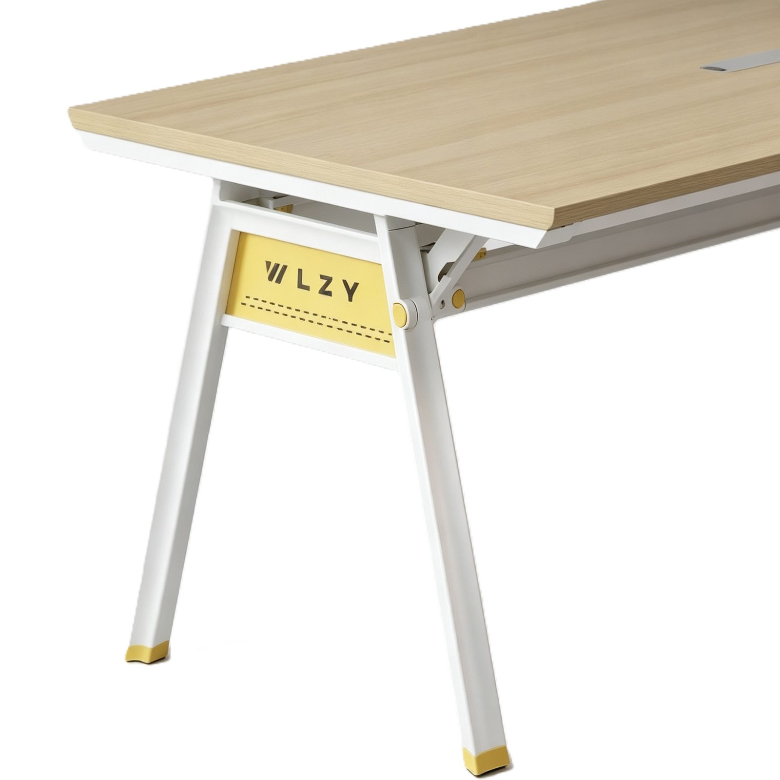Small Conference Table with Power & USB Cable Box, E0 Eco Board, Beveled HDF Edge Panel & Center Cable Hole detail 4
