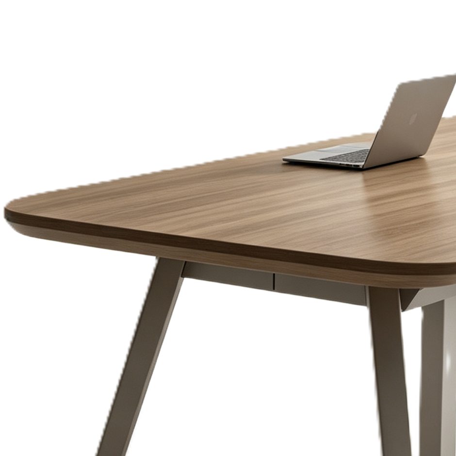 Conference Table with Power & USB Cable Box, E0 Eco Board, Patented Steel Frame Legs & PUR Edge Banding detail 4